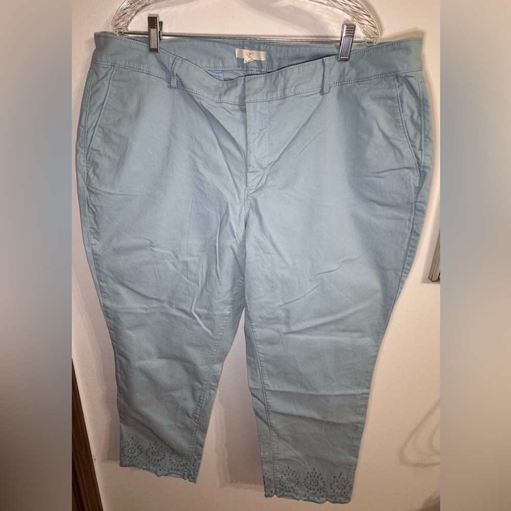 LOFT women’s Sky Blue Chinos